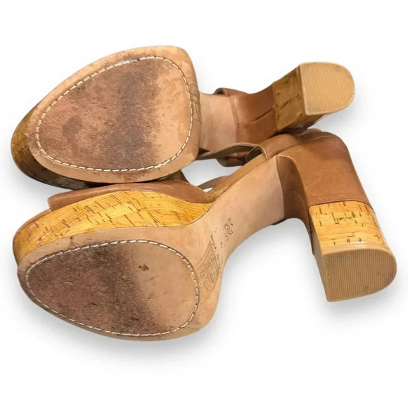 Dolce Vita Women's Baxter Platform pump Tan Leather Sz 9 EUC - Picture 11 of 15